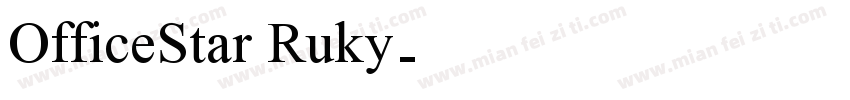 OfficeStar Ruky字体转换
